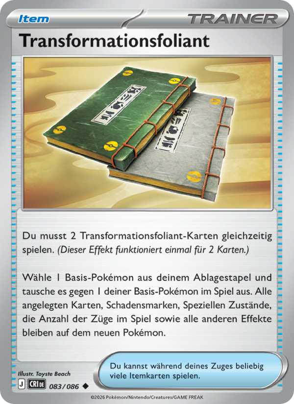 Transformationsfoliant 083 — Wachsendes Chaos (German Pokémon TCG card)