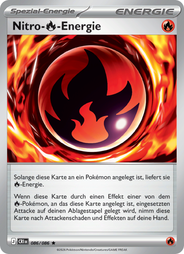 Nitro-Fire-Energie 086 — Wachsendes Chaos (German Pokémon TCG card)