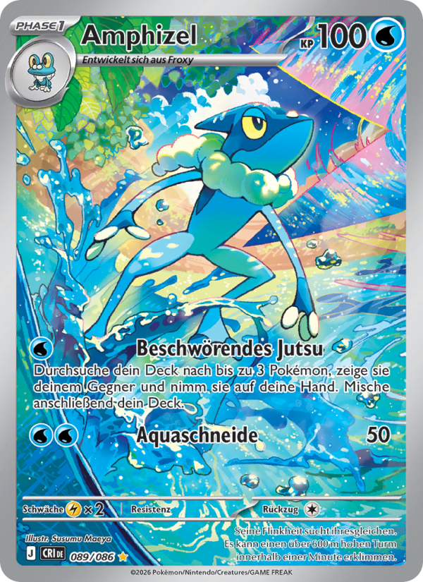 Amphizel 089 — Wachsendes Chaos (German Pokémon TCG card)