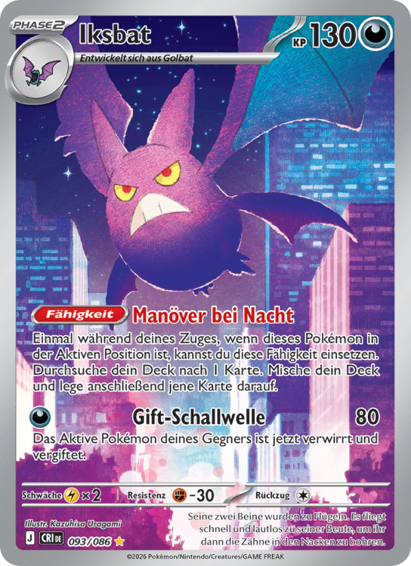 Iksbat 093 — Wachsendes Chaos (German Pokémon TCG card)