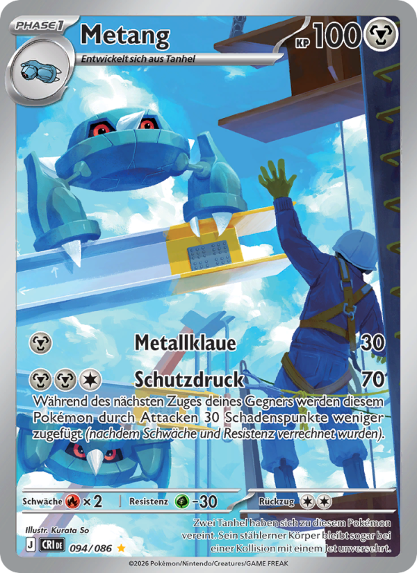 Metang 094 — Wachsendes Chaos (German Pokémon TCG card)