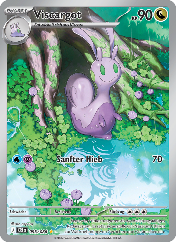 Viscargot 095 — Wachsendes Chaos (German Pokémon TCG card)