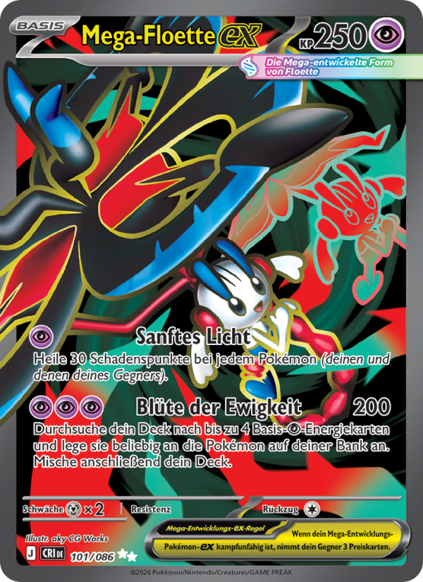Mega-Floette-ex 101 — Wachsendes Chaos (German Pokémon TCG card)