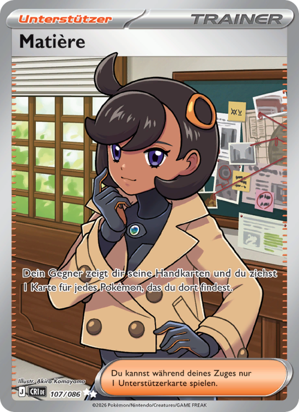 Matière 107 — Wachsendes Chaos (German Pokémon TCG card)