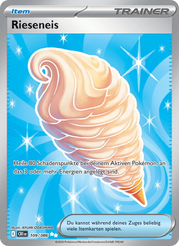 Rieseneis 109 — Wachsendes Chaos (German Pokémon TCG card)