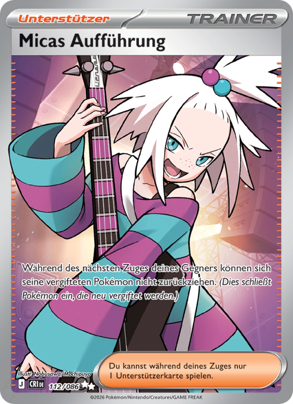 Micas Aufführung 112 — Wachsendes Chaos (German Pokémon TCG card)