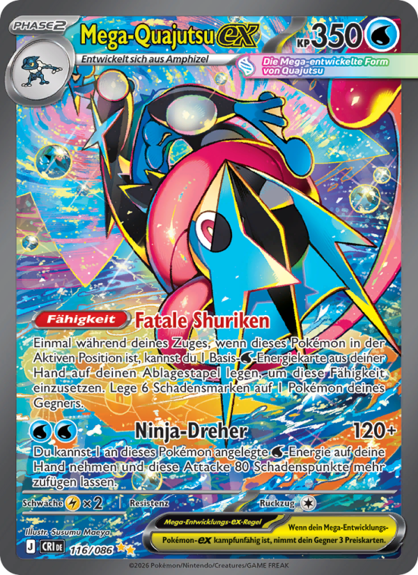 Mega-Quajutsu-ex 116 — Wachsendes Chaos (German Pokémon TCG card)
