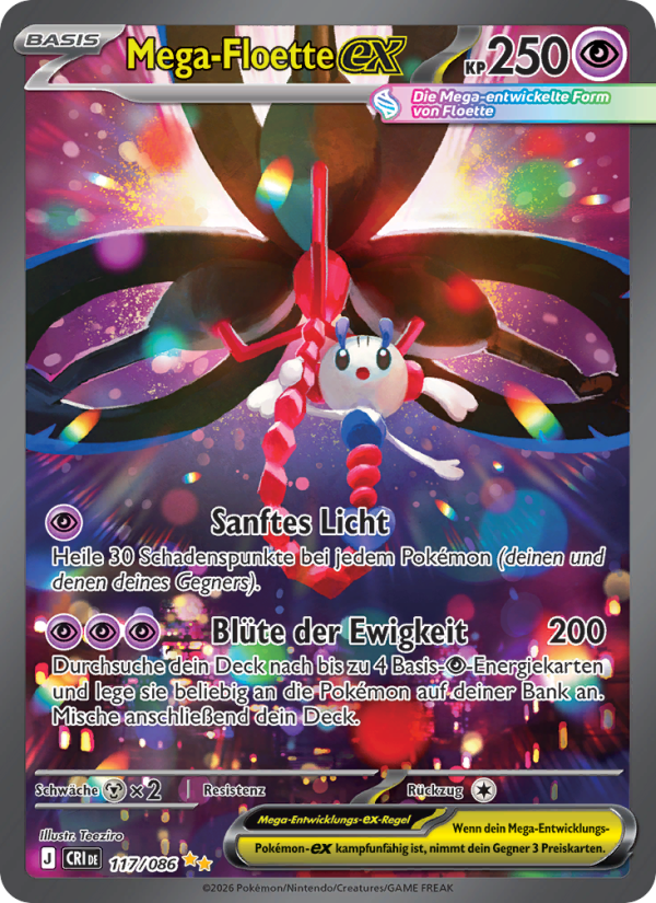 Mega-Floette-ex 117 — Wachsendes Chaos (German Pokémon TCG card)