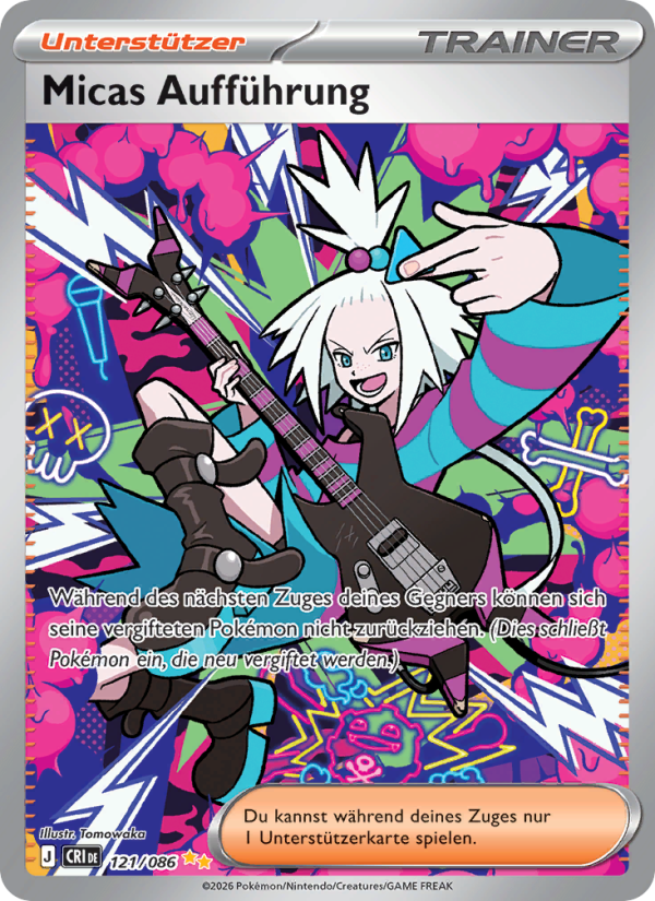 Micas Aufführung 121 — Wachsendes Chaos (German Pokémon TCG card)