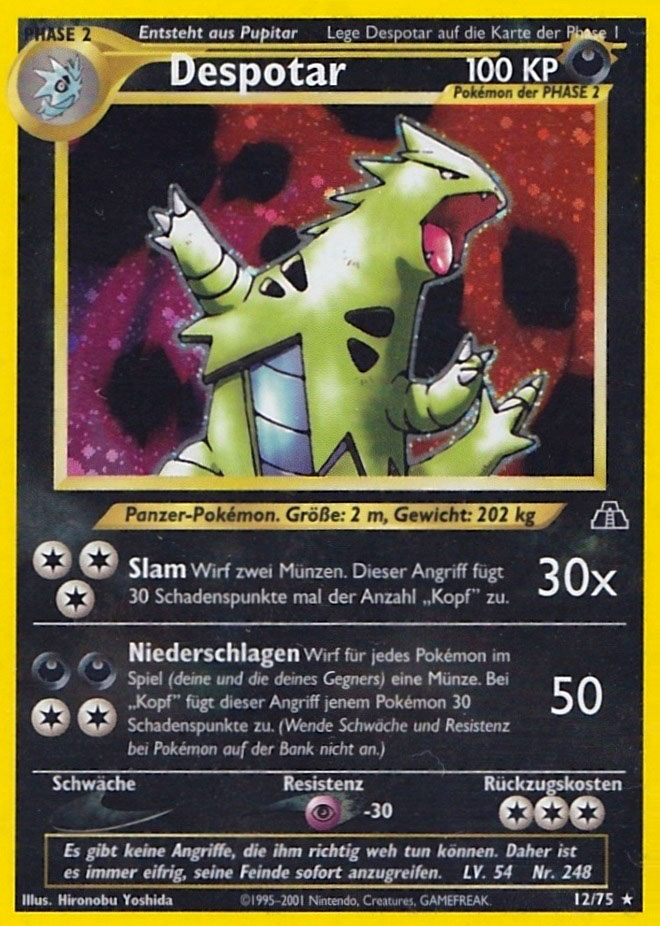 Despotar 12 — Neo Discovery (German Pokémon TCG card)