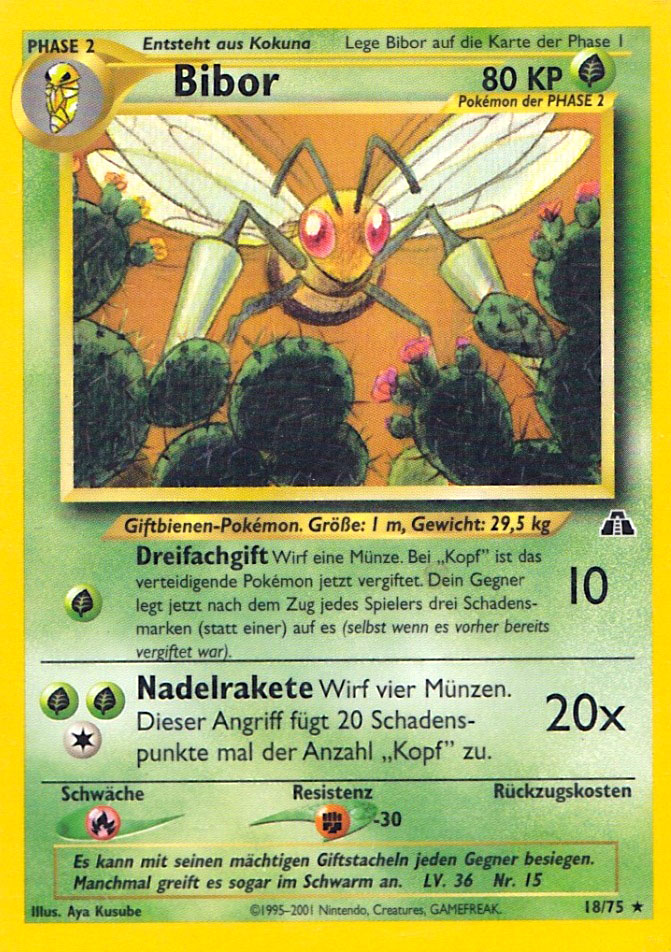 Bibor 18 — Neo Discovery (German Pokémon TCG card)