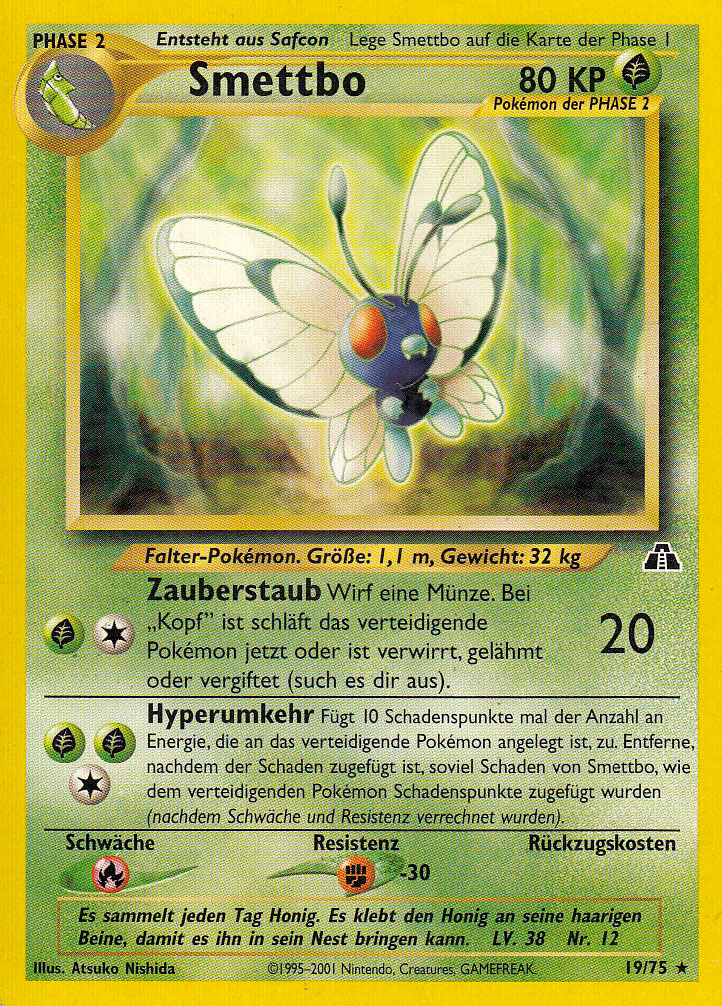 Smettbo 19 — Neo Discovery (German Pokémon TCG card)