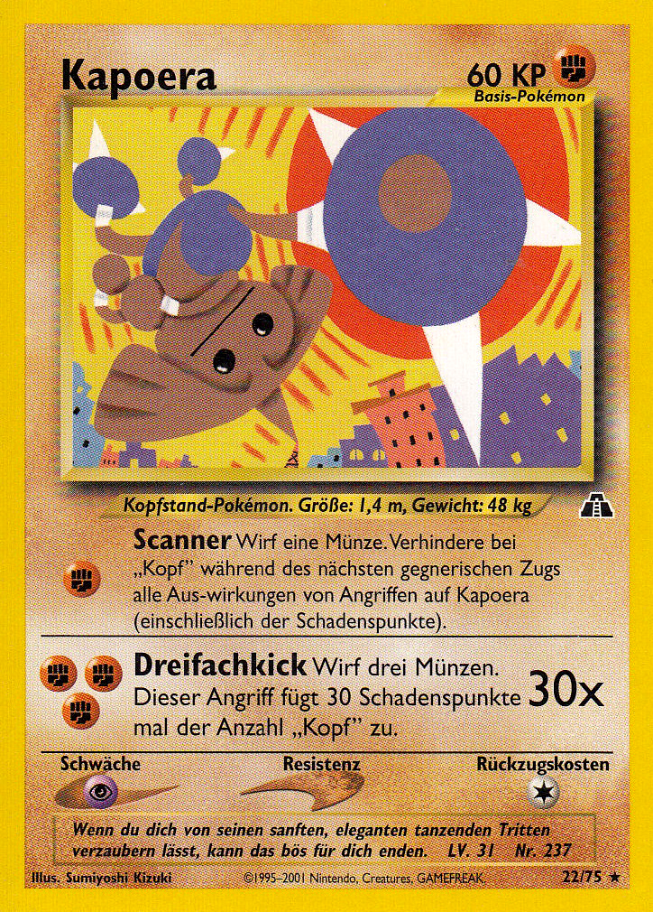 Kapoera 22 — Neo Discovery (German Pokémon TCG card)
