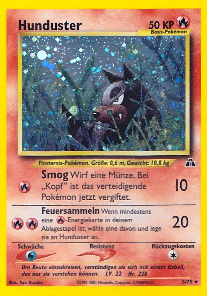 Hunduster 24 — Neo Discovery (German Pokémon TCG card)