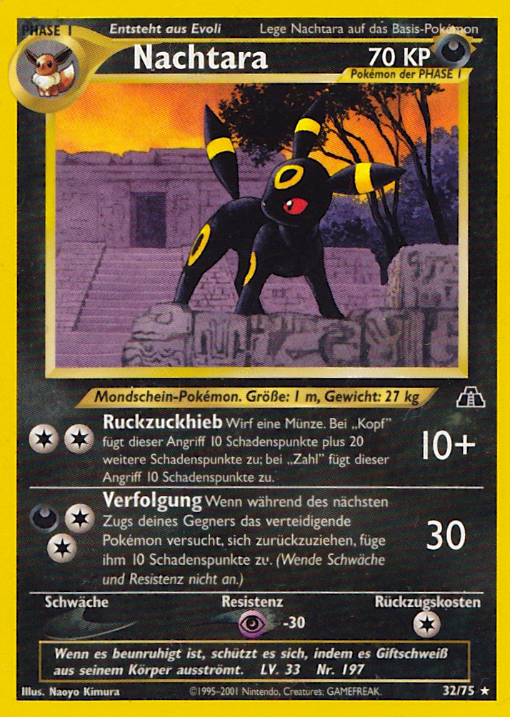 Nachtara 32 — Neo Discovery (German Pokémon TCG card)