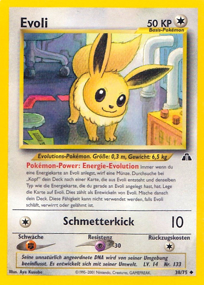 Evoli 38 — Neo Discovery (German Pokémon TCG card)