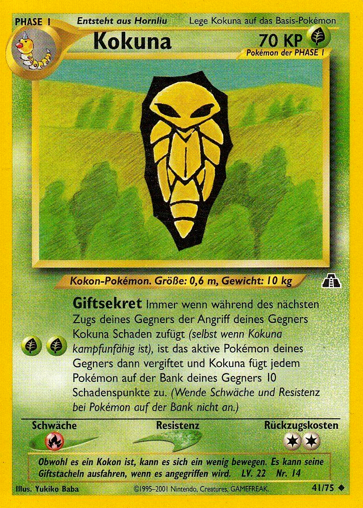 Kokuna 41 — Neo Discovery (German Pokémon TCG card)