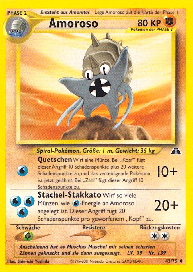 Amoroso 43 — Neo Discovery (German Pokémon TCG card)