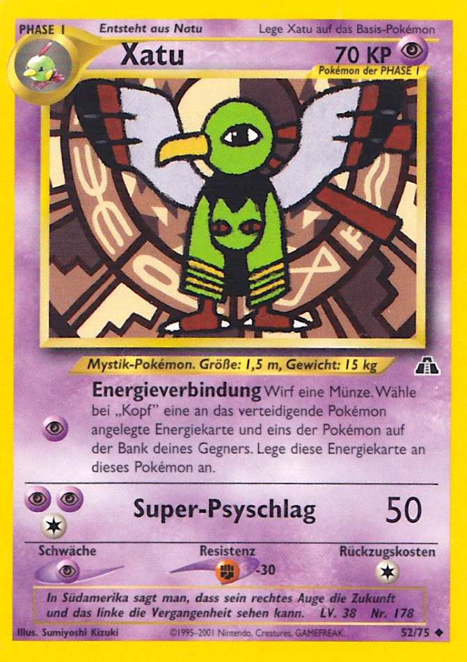 Xatu 52 — Neo Discovery (German Pokémon TCG card)