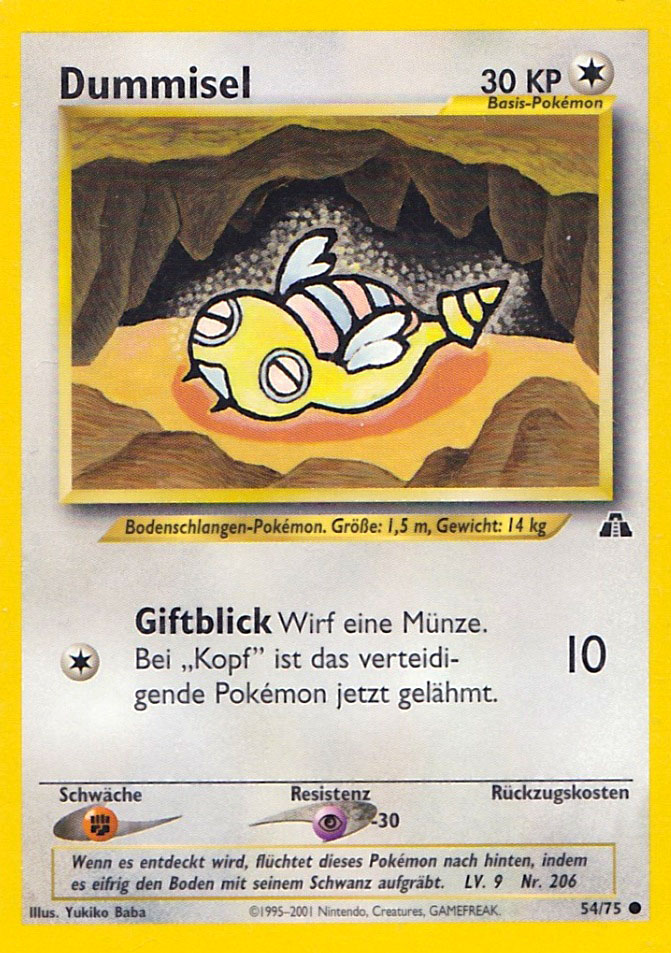 Dummisel 54 — Neo Discovery (German Pokémon TCG card)