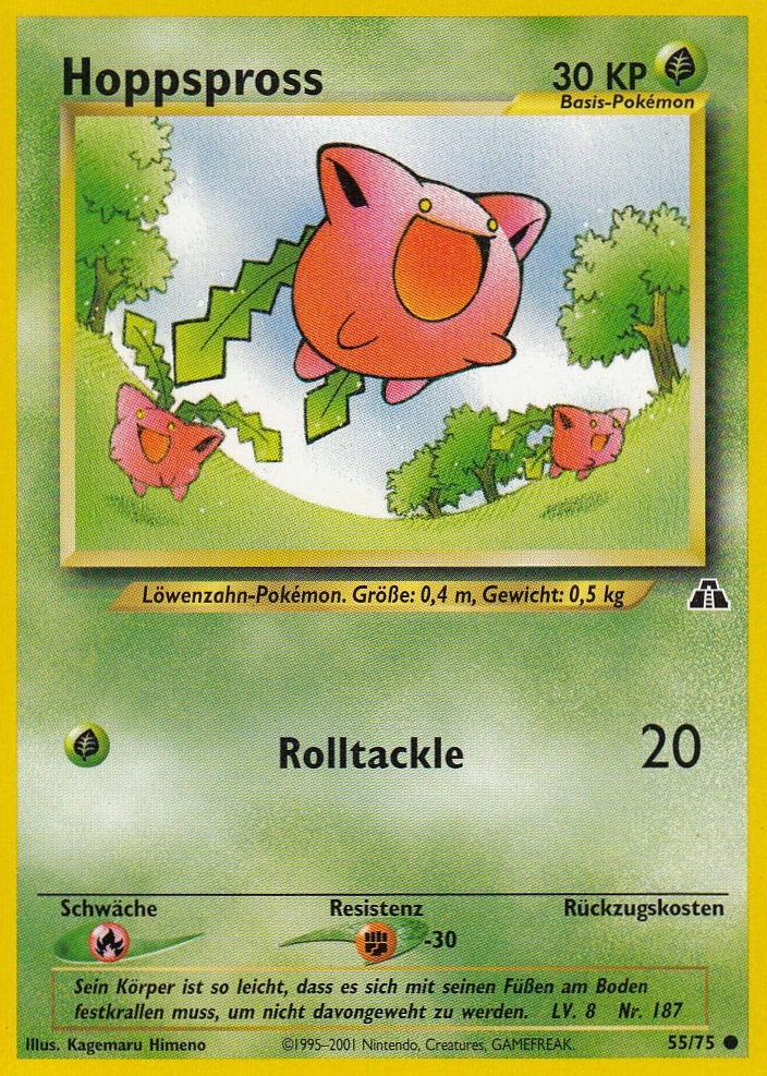 Hoppspross 55 — Neo Discovery (German Pokémon TCG card)