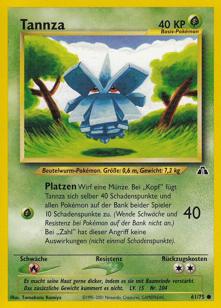 Tannza 61 — Neo Discovery (German Pokémon TCG card)