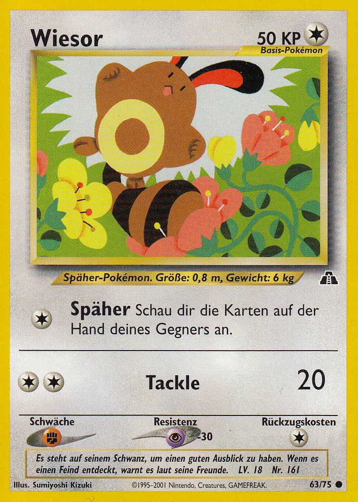 Wiesor 63 — Neo Discovery (German Pokémon TCG card)