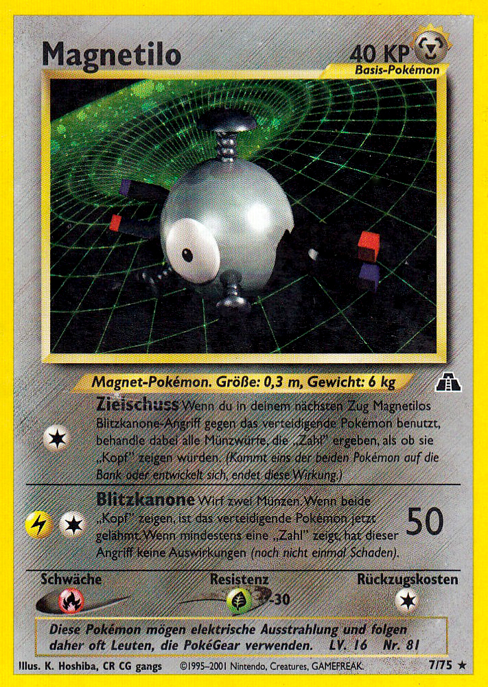 Magnetilo 7 — Neo Discovery (German Pokémon TCG card)