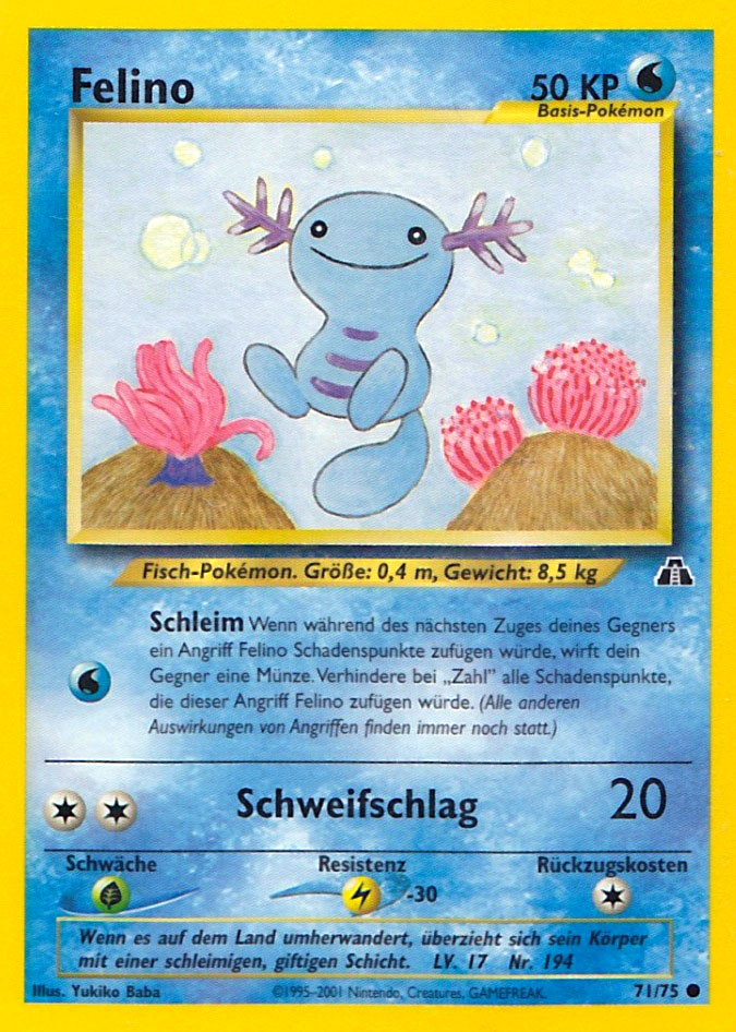 Felino 71 — Neo Discovery (German Pokémon TCG card)
