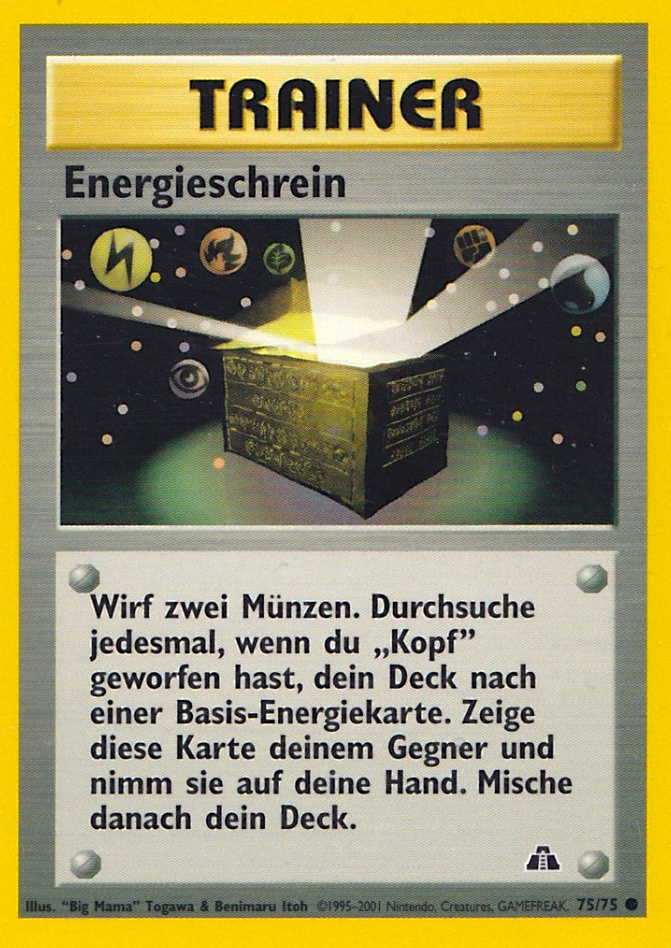 Energy Ark 75 — Neo Discovery (German Pokémon TCG card)