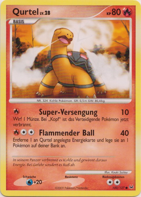 Qurtel 100 — Platinum (German Pokémon TCG card)