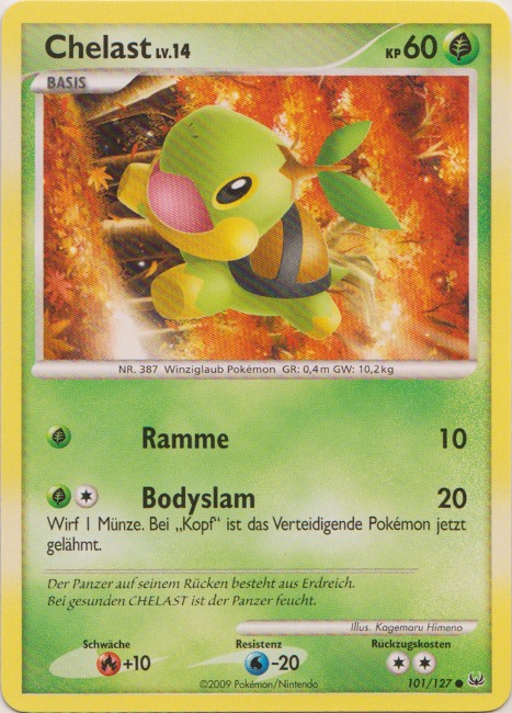 Chelast 101 — Platinum (German Pokémon TCG card)
