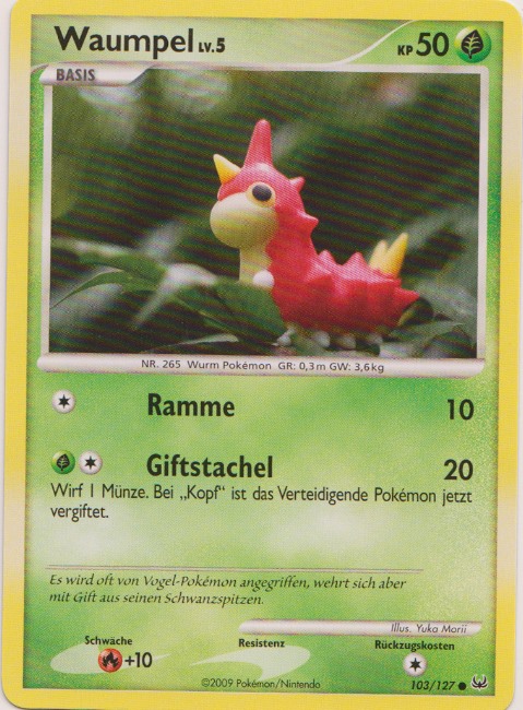 Waumpel 103 — Platinum (German Pokémon TCG card)