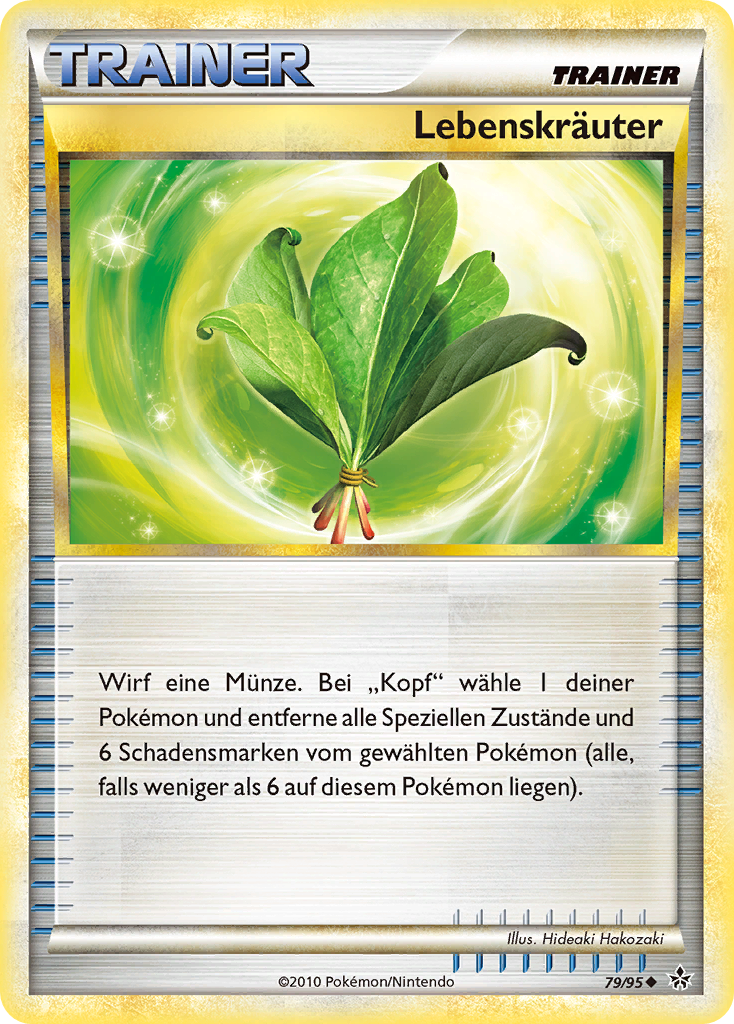 Lebenskräuter 108 — Platinum (German Pokémon TCG card)