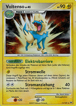 Voltenso 11 — Platinum (German Pokémon TCG card)