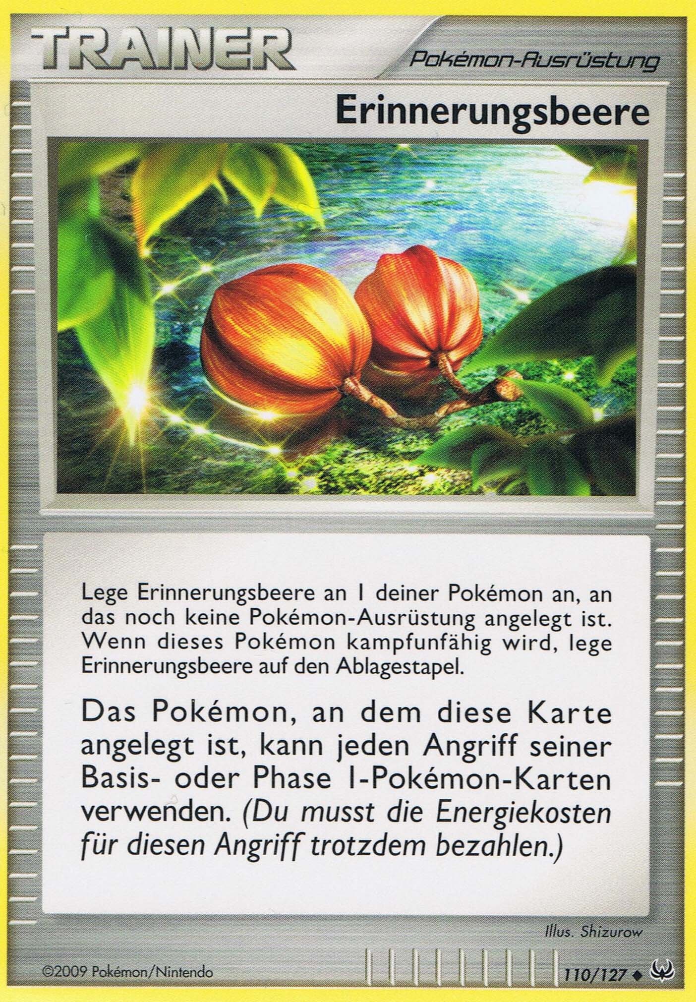 Erinnerungsbeere 110 — Platinum (German Pokémon TCG card)