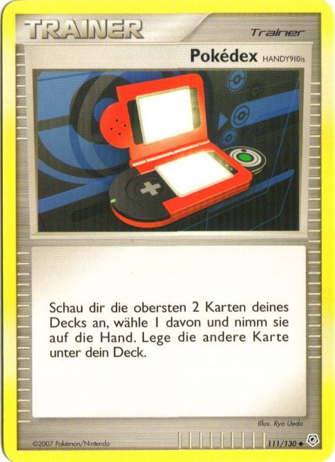 Pokédex HANDY910is 114 — Platinum (German Pokémon TCG card)