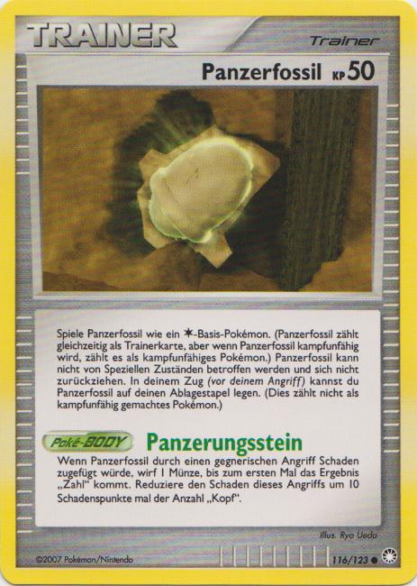 Schildfossil 119 — Platinum (German Pokémon TCG card)