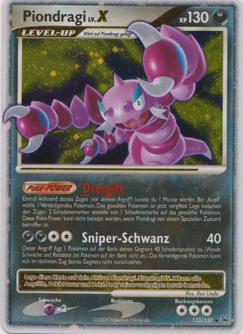 Piondragi 123 — Platinum (German Pokémon TCG card)