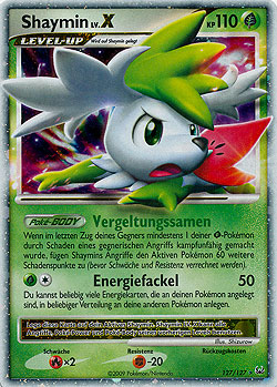 Shaymin 127 — Platinum (German Pokémon TCG card)