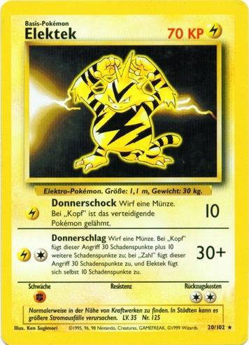 Elektek 128 — Platinum (German Pokémon TCG card)