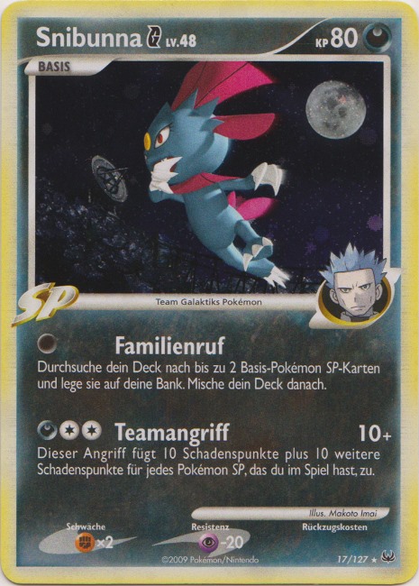 Snibunna G 17 — Platinum (German Pokémon TCG card)