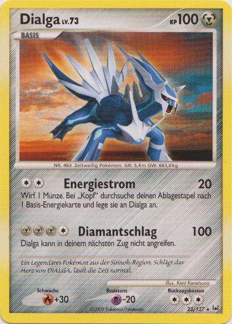 Dialga 23 — Platinum (German Pokémon TCG card)