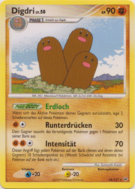Digdri 24 — Platinum (German Pokémon TCG card)