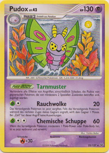 Pudox 25 — Platinum (German Pokémon TCG card)