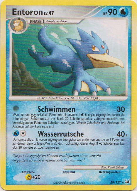 Entoron 29 — Platinum (German Pokémon TCG card)