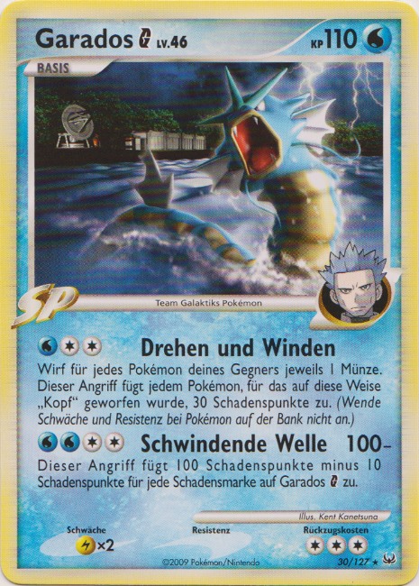 Garados G 30 — Platinum (German Pokémon TCG card)