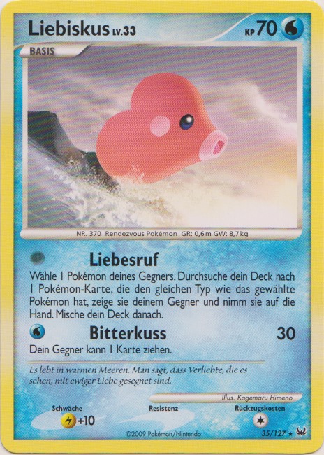 Liebiskus 35 — Platinum (German Pokémon TCG card)