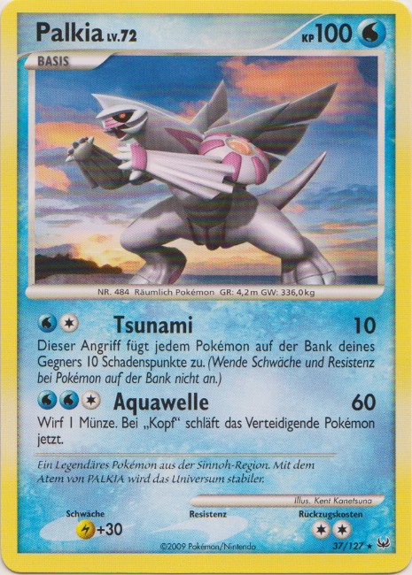 Palkia 37 — Platinum (German Pokémon TCG card)