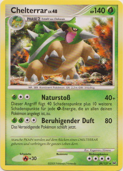 Chelterrar 39 — Platinum (German Pokémon TCG card)